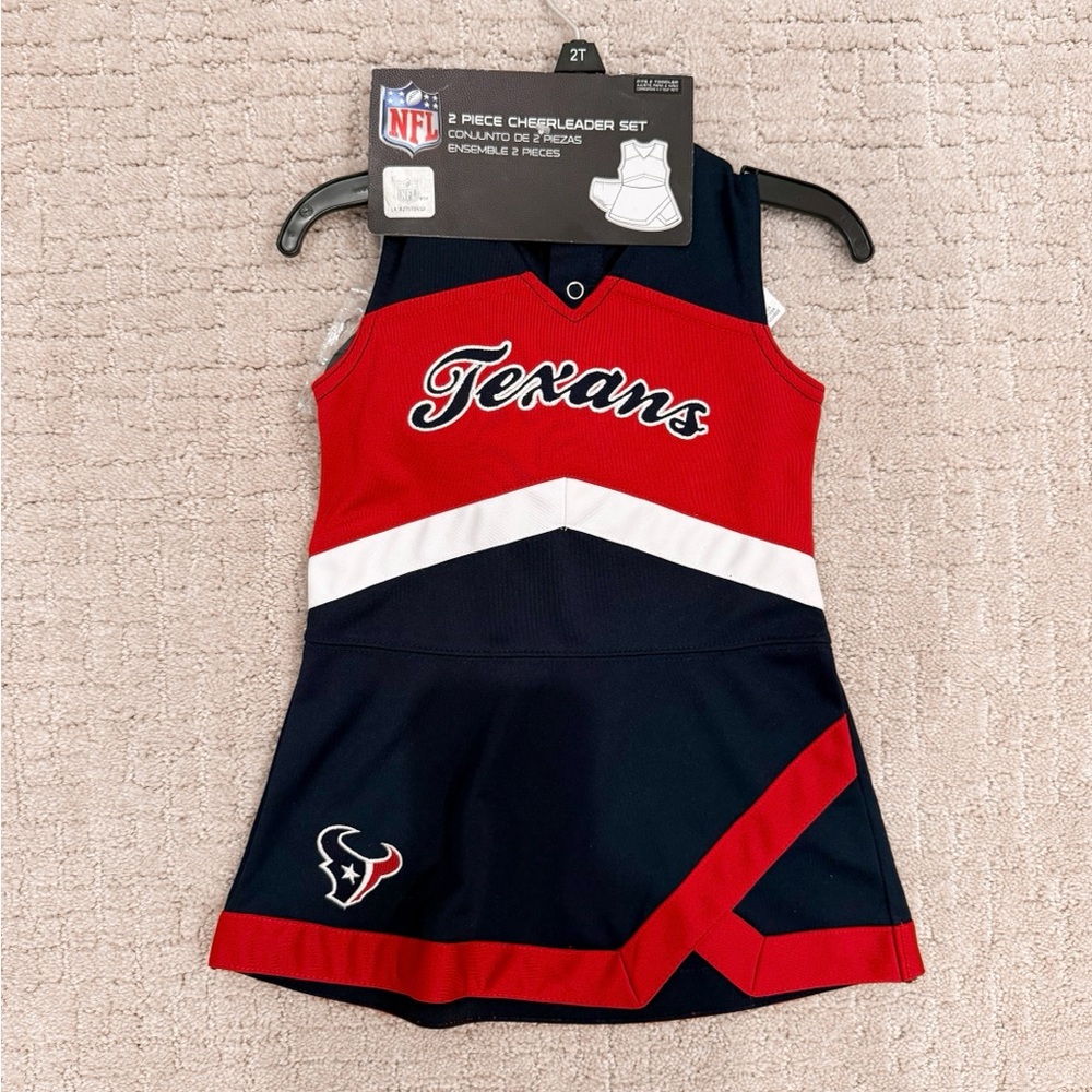 NFL Texans Girls Cheer Set - Red, Navy, White